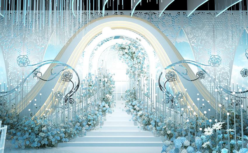 富平釡香烙馍村水晶厅效果展示